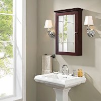 CF7005-ES Espresso Mirrored Wall Bathroom Cabinet - Lydia-7