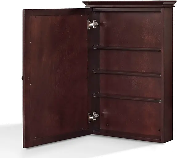 CF7005-ES Lydia Espresso Mirrored Wall Bathroom Cabinet-5