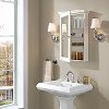 CF7005-WH White Mirrored Wall Bathroom Cabinet - Lydia -3