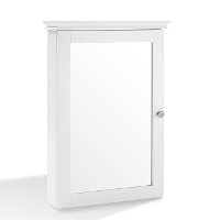 CF7005-WH White Mirrored Wall Bathroom Cabinet - Lydia-6