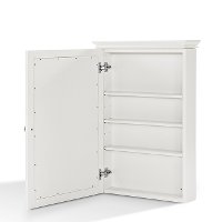 CF7005-WH White Mirrored Wall Bathroom Cabinet - Lydia-7