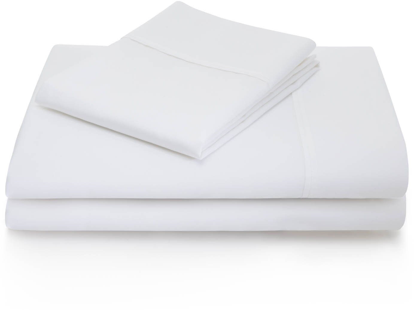 MA06TTWHCS White Cotton Blend Twin Sheet Set-1
