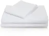 MA06TTWHCS White Cotton Blend Twin Sheet Set