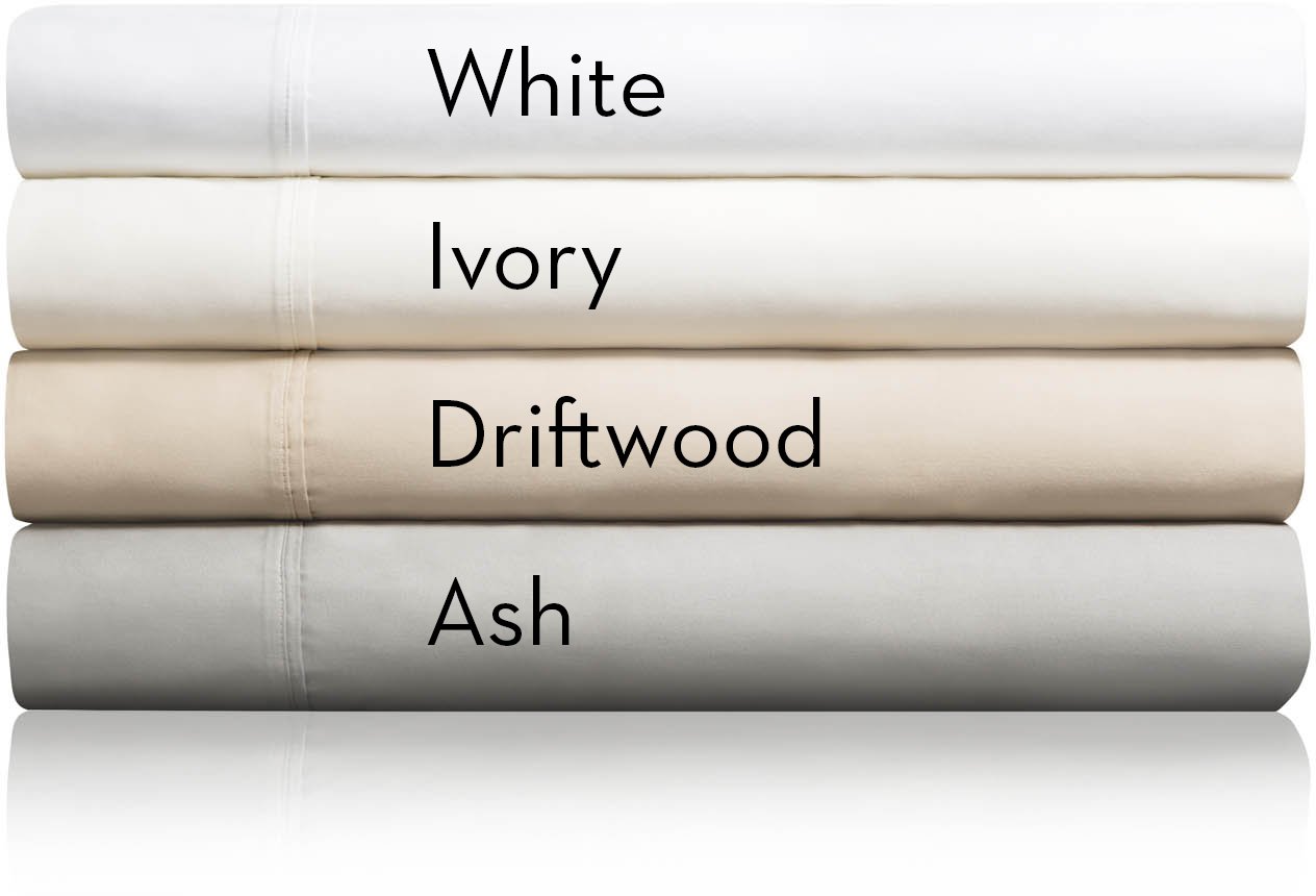 MA06TTWHCS White Cotton Blend Twin Sheet Set-2
