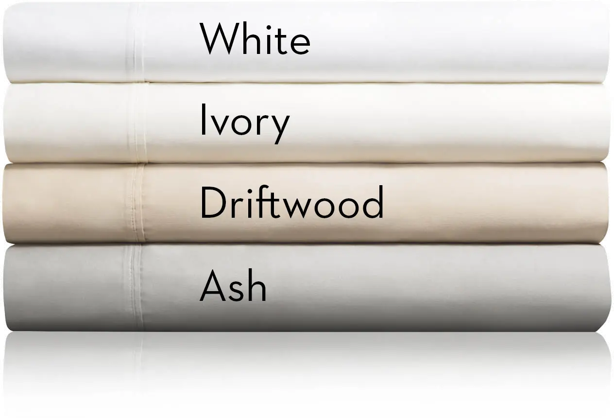 MA06TTWHCS White Cotton Blend Twin Sheet Set-2