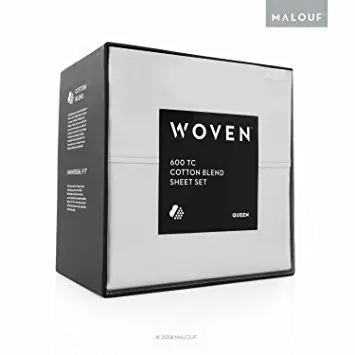 MA06TTWHCS White Cotton Blend Twin Sheet Set-4