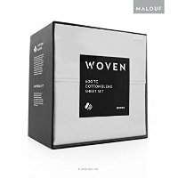 MA06TTWHCS White Cotton Blend Twin Sheet Set-4