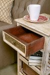 5727-900 Distressed Whitewash Accent Table - Alena-2