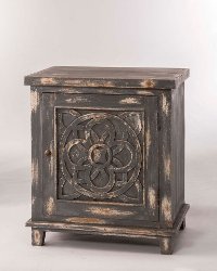 5811-860 Dark Graywash Finish 1-Door Cabinet - Havana