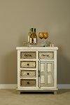 5732-883 Dove Gray 5-Drawer/ One Door Cabinet - Larose-6