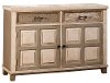 5808-865 Whitewash Console Table with 2-Door Storage - Larose-2