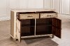 5808-865 Whitewash Console Table with 2-Door Storage - Larose-3