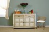 5808-865 Whitewash Console Table with 2-Door Storage - Larose-4