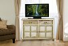 5808-865 Whitewash Console Table with 2-Door Storage - Larose-5