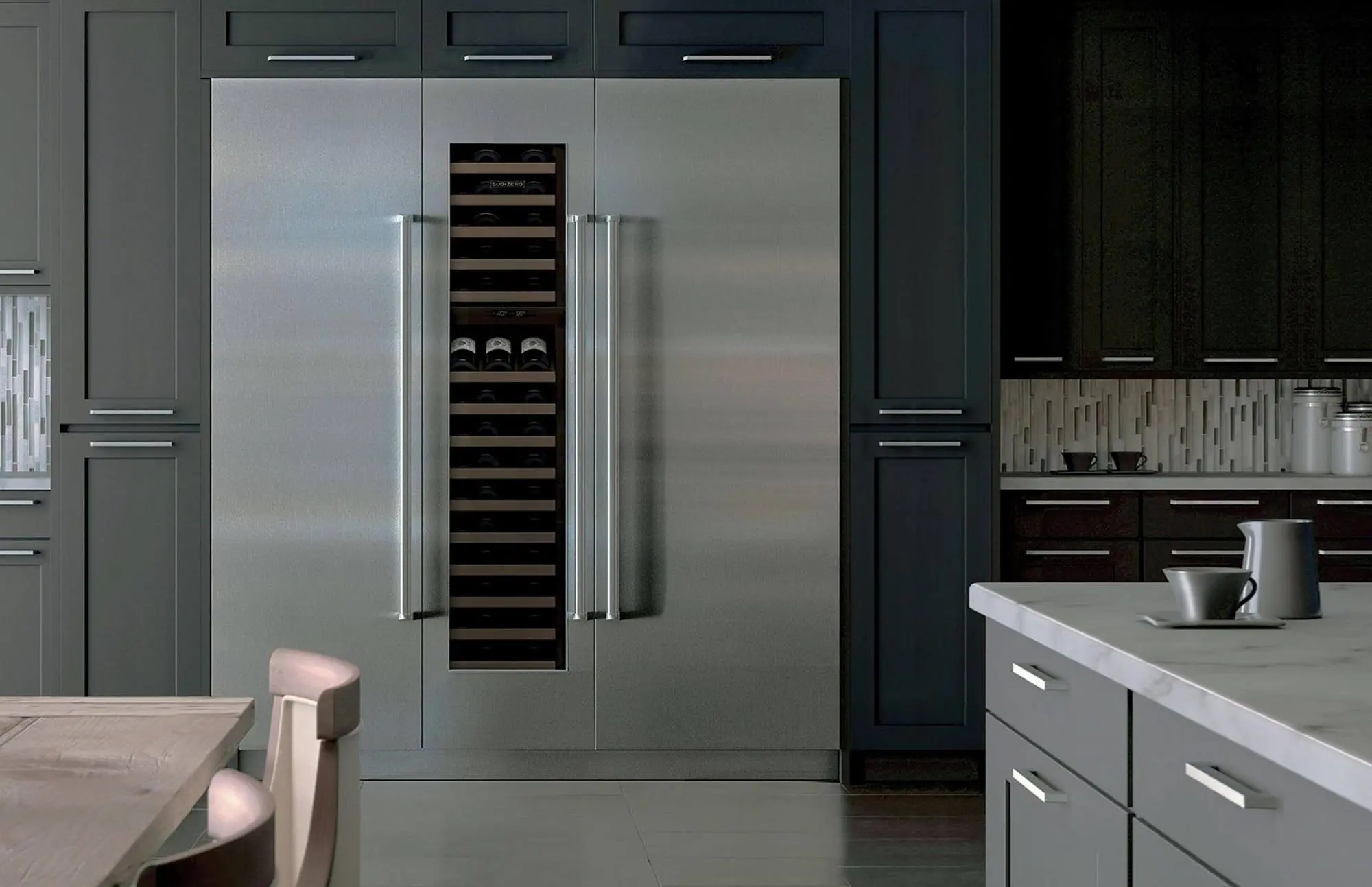 IC-30R-LH Sub-Zero 30 Inch Designer Column Refrigerator - Left Hinge, Panel Ready-2