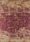 5 x 8 Medium Red, Gold, Cream & Gray Area Rug - Petra-4