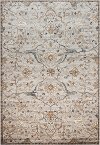 5 x 8 Medium Traditional Ivory and Blue Rug - Sonoma