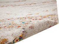 5 x 8 Medium Ivory, Rust, and Teal Blue Rug - Sherpa-3