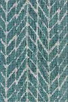 IE-02/5X8/ISLE Isle 5 x 8 Medium Teal and Gray Indoor-Outdoor Rug