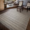 5 x 8 Medium Aegean Gray, Blue, White, and Ivory Indoor-Outdoor Rug - Breeze-4