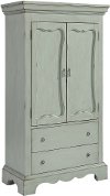Clearance Magnolia Home Furniture French Blue Armoire - Cameo