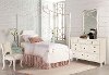 Magnolia Home Furniture White & French Blue Full 6 Piece Canopy Bedroom Set - Traditional Manor