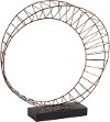 Clearance 17 Inch Metal Gallison Sculpture on Wood Stand