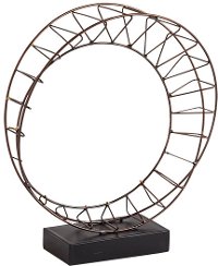 13 Inch Metal Gallison Sculpture on Wood Stand