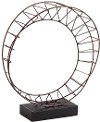 Clearance 13 Inch Metal Gallison Sculpture on Wood Stand