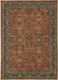 5 x 8 Medium Keralam Spice Red Area Rug - Spice Market