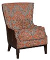 Serapi Patriot Blue & Red Chair & Ottoman - Silas-2