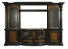 Grand Estates Brown 6 Piece Entertainment Center
