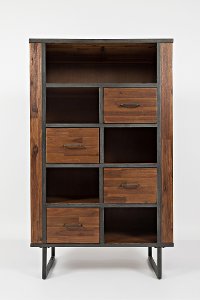 Hickory Brown 4 Drawer Bookcase - Studio 16