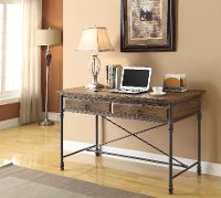 Rustic Hylas Medium Brown Wood Desk - Corbin