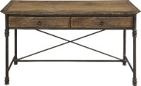 Rustic Hylas Medium Brown Wood Desk - Corbin-2