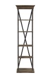 25 Inch Rustic Hylas Medium Brown Bookcase - Corbin-2
