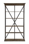 49 Inch Rustic Hylas Medium Brown Bookcase - Corbin-2
