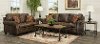 Classic Traditional Brown 7 Piece Living Room Set - Shiloh