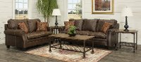 Classic Traditional Brown 7 Piece Living Room Set - Shiloh