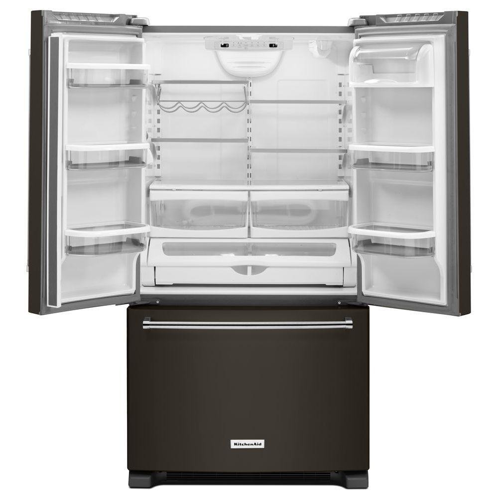 KRFC300EBS KitchenAid Counter Depth French Door Refrigerator - 20 cu. ft., 36 Inch Black Stainless Steel-2