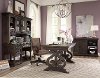 Deep Weathered Pine Executive Desk-2