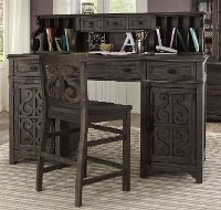 Deep Weathered Counter Height Desk Chair - Bellamy