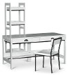 EB140AW Modern White Bookcase - Urban Options-2