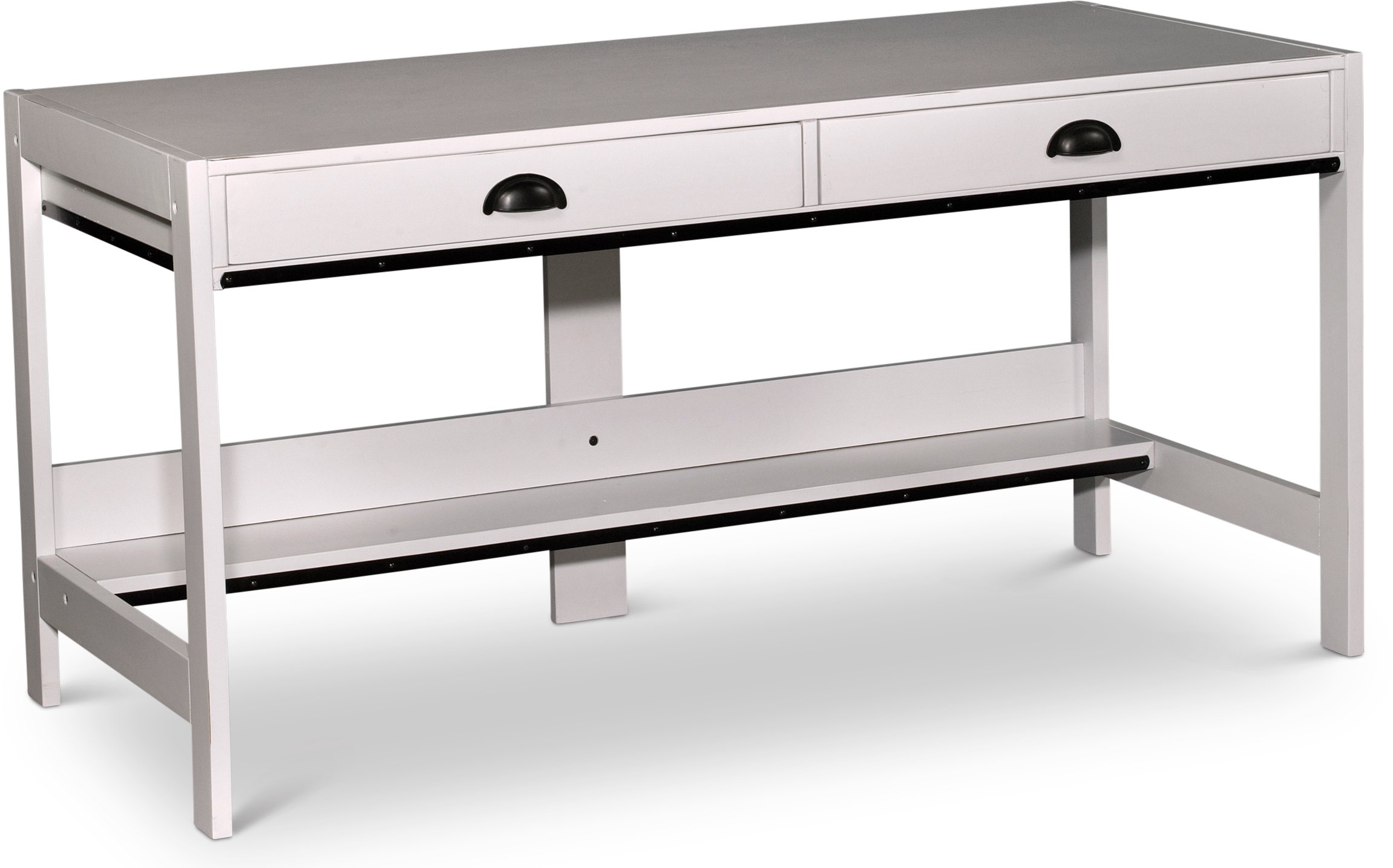 EB142AW White Modern Wood Desk - Urban Options-1