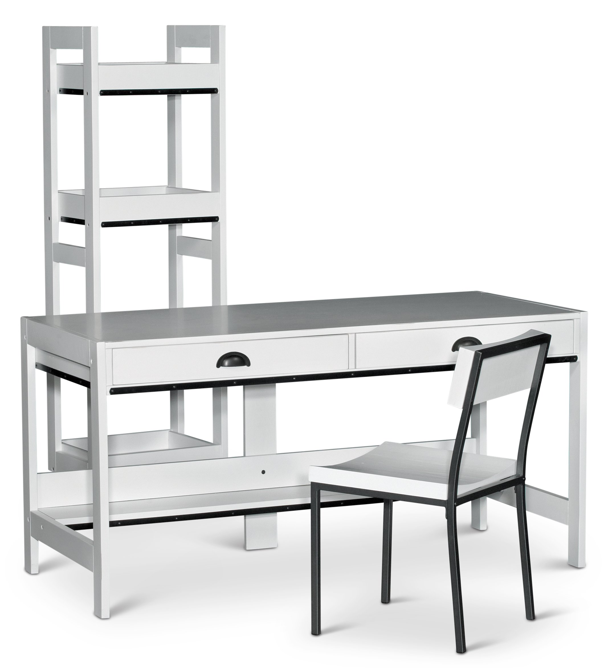 EB142AW White Modern Wood Desk - Urban Options-2