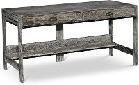 EB142BKW Modern Blackwash Wood Desk - Urban Options