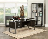 74 Inch Charcoal Modern Bookcase - Mar Vista-2