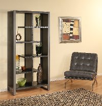 74 Inch Charcoal Modern Bookcase - Mar Vista-4