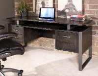 64 Inch Charcoal Modern Office Desk - Mar Vista-3