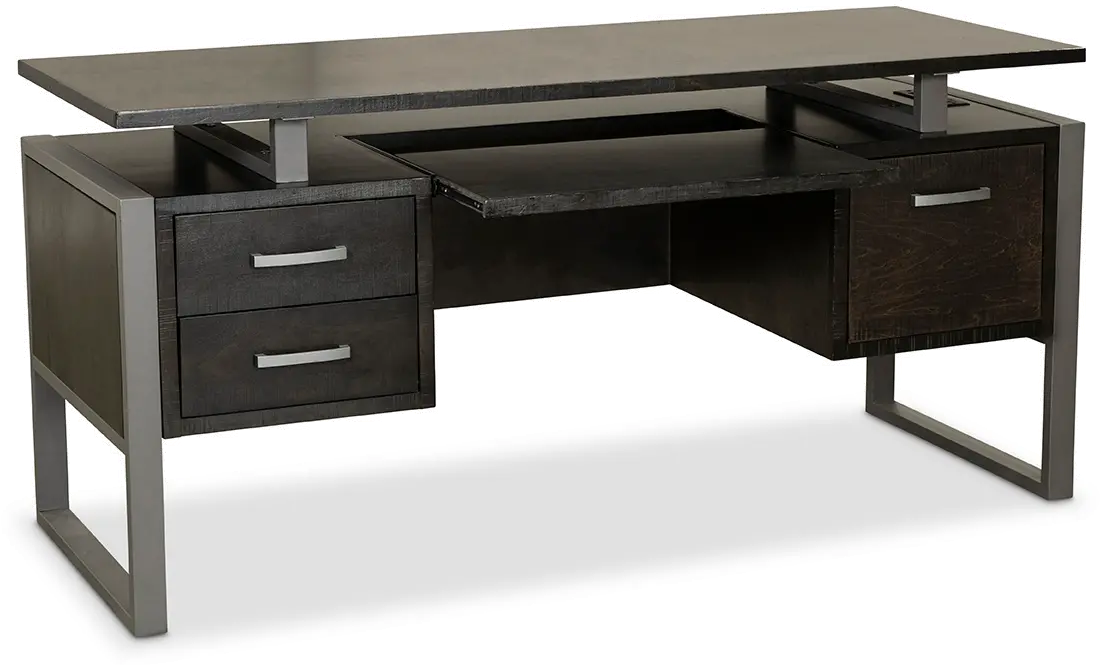 Mar Vista Charcoal 64 Inch Office Desk-1